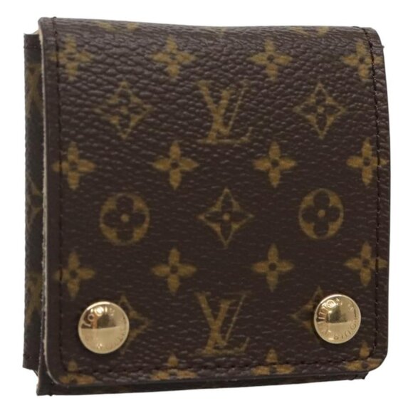 LOUIS VUITTON Monogram Jewelry Case Jewelry Box LV Auth 117703 - Picture 1 of 16